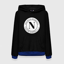 Толстовка-худи женская Napoli fc club, цвет: 3D-синий