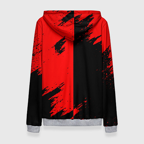 Женская толстовка Ajax sport color red / 3D-Меланж – фото 2