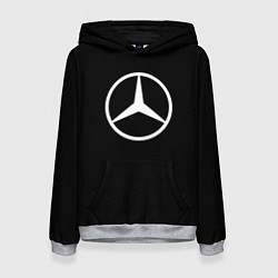Женская толстовка Mercedes benz logo white
