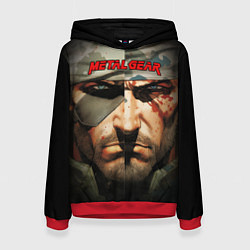 Толстовка-худи женская Metal gear Venom Snake, цвет: 3D-красный