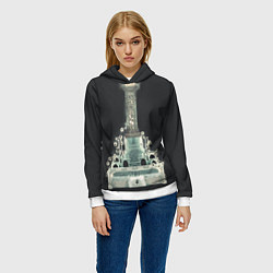 Толстовка-худи женская Bloodborne Bosses - Миколаш, Хозяин кошмара, цвет: 3D-белый — фото 2