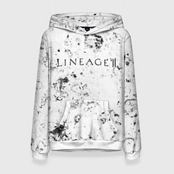 Толстовка-худи женская Lineage 2 dirty ice, цвет: 3D-белый