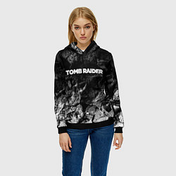 Толстовка-худи женская Tomb Raider black graphite, цвет: 3D-черный — фото 2