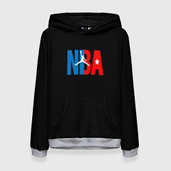 Толстовка-худи женская NBA sport, цвет: 3D-меланж