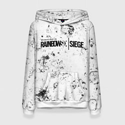 Толстовка-худи женская Rainbow Six dirty ice, цвет: 3D-белый