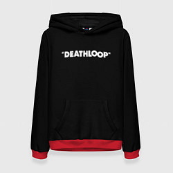 Толстовка-худи женская Deathloop logo, цвет: 3D-красный