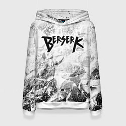 Толстовка-худи женская Berserk white graphite, цвет: 3D-белый