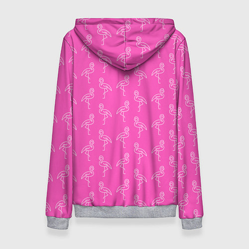 Женская толстовка Пара розовых фламинго / 3D-Меланж – фото 2