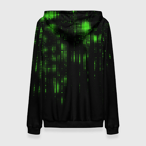 Женская толстовка Геометрический эффект матрицы / 3D-Черный – фото 2