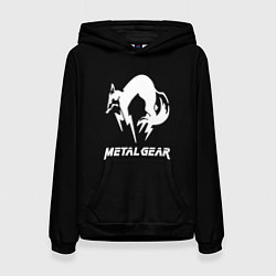 Толстовка-худи женская Metal gear logo, цвет: 3D-черный