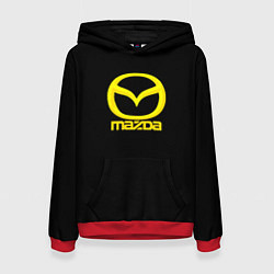 Толстовка-худи женская Mazda yellow, цвет: 3D-красный
