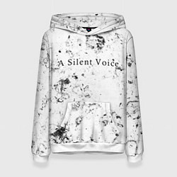 Толстовка-худи женская A Silent Voice dirty ice, цвет: 3D-белый