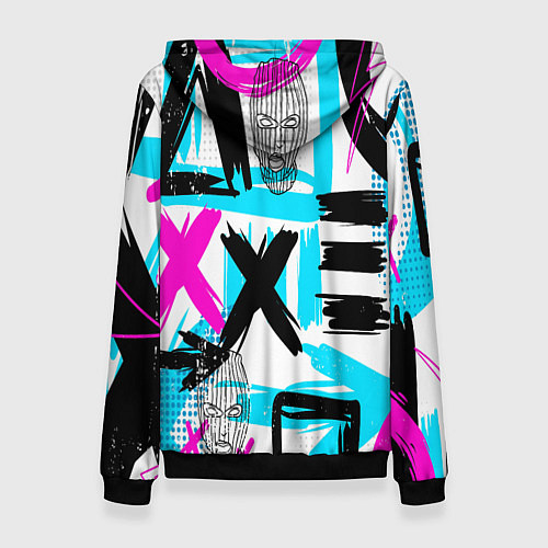 Женская толстовка Маска гопника / 3D-Черный – фото 2