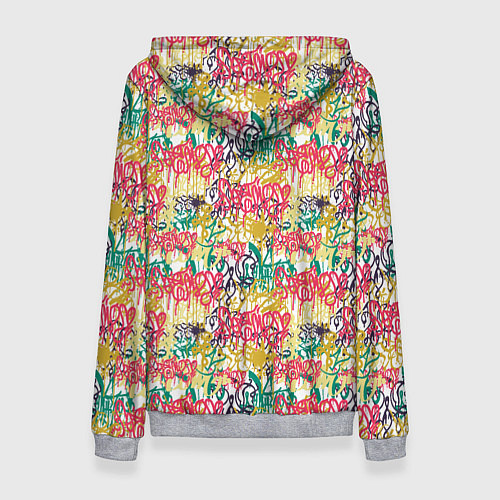 Женская толстовка Граффити с подтёками / 3D-Меланж – фото 2