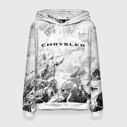 Толстовка-худи женская Chrysler white graphite, цвет: 3D-белый