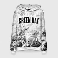 Толстовка-худи женская Green Day white graphite, цвет: 3D-белый