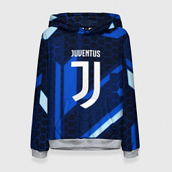 Толстовка-худи женская Juventus sport geometry steel, цвет: 3D-меланж
