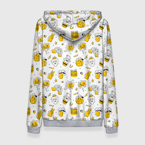 Женская толстовка Хиппи бла бла / 3D-Меланж – фото 2