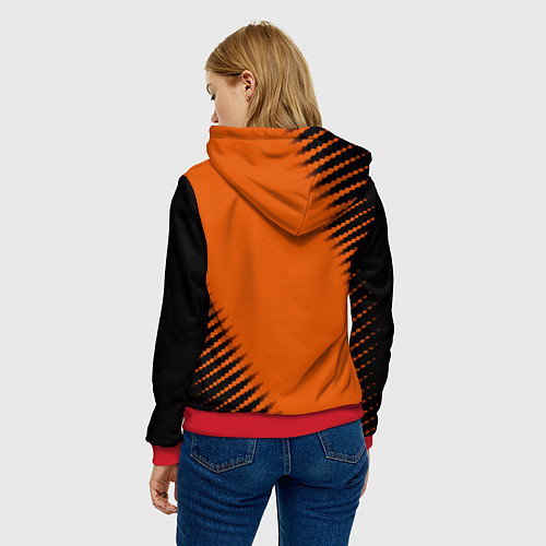 Женская толстовка Half life orange box / 3D-Красный – фото 4
