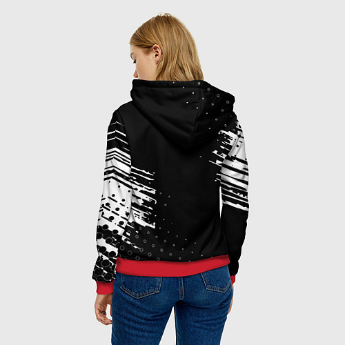 Женская толстовка Watch dogs краски / 3D-Красный – фото 4