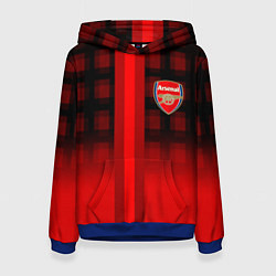 Толстовка-худи женская Arsenal fc sport geometry steel, цвет: 3D-синий