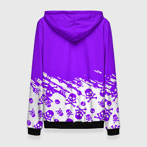 Женская толстовка Fortnite skull pattern / 3D-Черный – фото 2