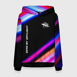 Толстовка-худи женская Dead by Daylight speed game lights, цвет: 3D-черный