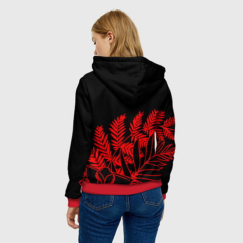 Женская толстовка The last of us tropic / 3D-Красный – фото 4