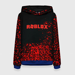 Женская толстовка Roblox красные краски