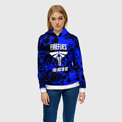 Толстовка-худи женская The Last of Us rose, цвет: 3D-белый — фото 2