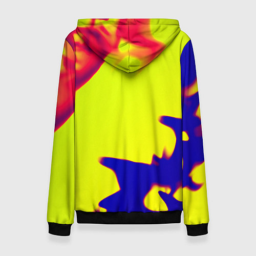 Женская толстовка PUBG neon flame / 3D-Черный – фото 2