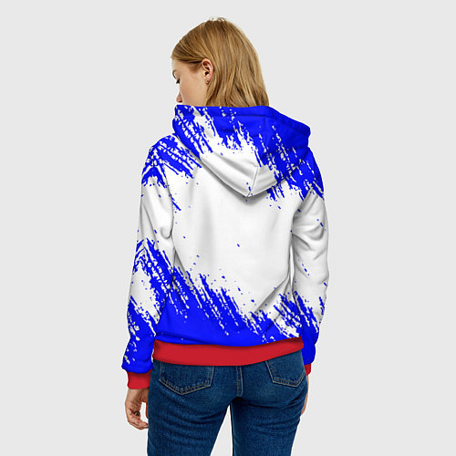 Женская толстовка ГТА текстура / 3D-Красный – фото 4