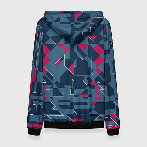 Женская толстовка Геометрическая математика узора / 3D-Черный – фото 2