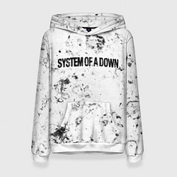 Толстовка-худи женская System of a Down dirty ice, цвет: 3D-белый