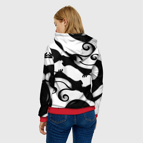 Женская толстовка Стальной алхимик аниме / 3D-Красный – фото 4