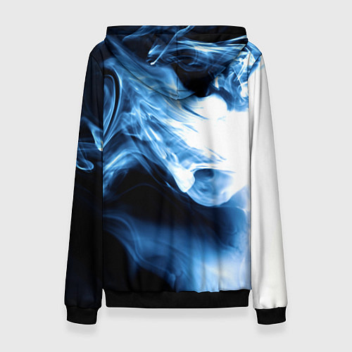 Женская толстовка Дым смок вейпа текстура / 3D-Черный – фото 2