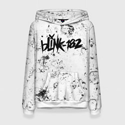Толстовка-худи женская Blink 182 dirty ice, цвет: 3D-белый