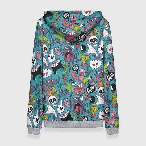 Женская толстовка Тьфу ты монстры / 3D-Меланж – фото 2