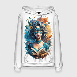 Толстовка-худи женская Героиня своих историй, цвет: 3D-белый