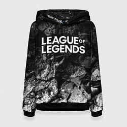Толстовка-худи женская League of Legends black graphite, цвет: 3D-черный