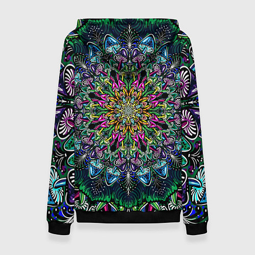 Женская толстовка Поганки / 3D-Черный – фото 2