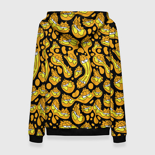 Женская толстовка Гарфилд паттерн / 3D-Черный – фото 2