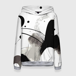 Толстовка-худи женская Нейросеть создала пейзаж, цвет: 3D-меланж