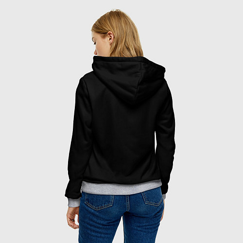 Женская толстовка Русич помни свои корни / 3D-Меланж – фото 4