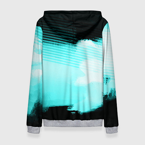 Женская толстовка Sally face geometry / 3D-Меланж – фото 2