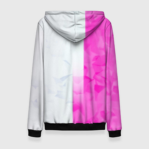 Женская толстовка Game over pink abstraction / 3D-Черный – фото 2