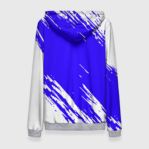 Женская толстовка Half life белые краски / 3D-Меланж – фото 2