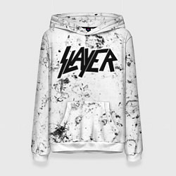 Толстовка-худи женская Slayer dirty ice, цвет: 3D-белый