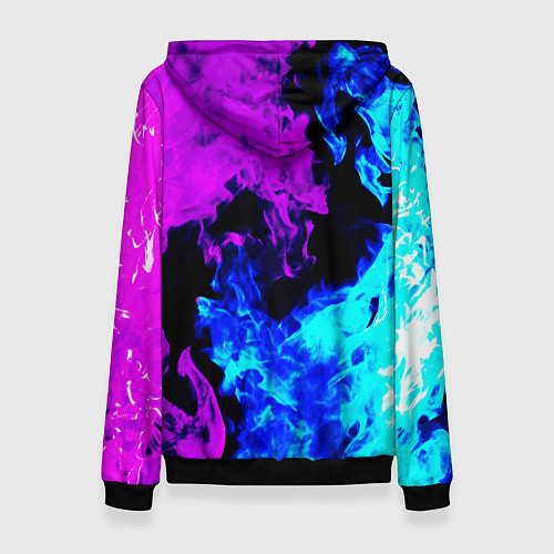 Женская толстовка Битва неонового огня / 3D-Черный – фото 2