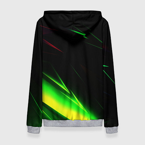 Женская толстовка Doom кислотные линии / 3D-Меланж – фото 2